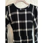 Lurex, Black and White Plaid Dress with Belt Photo 5