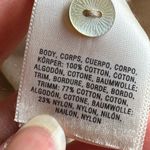 Holding Horses Anthropology  CottonTan Blouse Sleeves shoulder & Back Lace SZ XS Photo 10