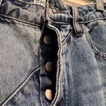 Princess Polly  Jellicoe Spliced Denim Mini Skirt Multi Wash Size US 6 Photo 4