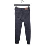 Madewell 9" High Riser Skinny Skinny Black Denim Ripped Knee Jeans Size 26 Photo 3