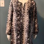 Adrienne  Snakeskin Python Print Dress Size Small Photo 2
