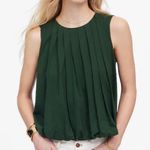 Madewell NWT Summit Green Sleeveless Crewneck Bubble Top Size Medium Photo 0