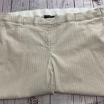 Lane Bryant Ankle Pants Womens 28 Pinstripe Elastic Waist Front Back Pockets Photo 0