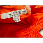 ALLSAINTS Orange Satin Silk Blend Scoop Neck Alexia Marinana Dress Size 10 Photo 11
