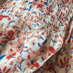 Time & Tru Floral pattern business casual top button down top Pink Size M Photo 1