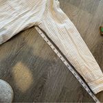 Roots  White & Black Striped Long Sleeve 100% Cotton Dress Women’s Size Small Photo 5