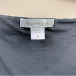 Garnet Hill  V-Neck Short Sleeve Faux Wrap Gray Dress Photo 1