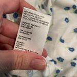 Silence + Noise Urban Outfitters White & Blue Floral Print Crop Top Womens S Photo 7