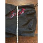 EXPRESS  Strapless Black Floral Detail Mini Dress Size 12 Photo 7