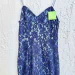 About Us NWOT Angeline High Low Hem Mermaid Ruffle Midi Dress Indigo Women's XXS Photo 4