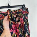 American Eagle NWT  Size Small Tie Front Cropped Wide Leg Floral Jumpsuit Romper Photo 4