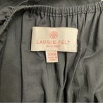 Laurie Felt Black Cap Sleeve Retro Midi Cotton Peasant Dress Women’s Size XXS Photo 6