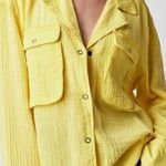 We The Free Izzy Cargo Gauze Oversized Button Down Shirt Medium Photo 0