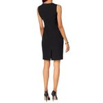 Kasper Women's Sleeveless Black Sheath Dress Business Professional Size 12 NWT Photo 1