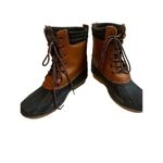 Magellan outdoors Women's Magellan Thermolite Outdoors Black & Brown Leather Upper Boots Size 9 Photo 2