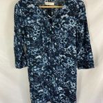 Abercrombie & Fitch  Lace Up Watercolor 3/4 Sleeve Dress Size Small Photo 0