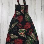 NWT Ace Fashions Black Tropical Smocked Sundress Women’s Size Large Photo 0