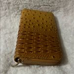 Ostrich Faux leather Brown‎ Textured Wallet Brown Photo 4