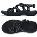 Viakix The Siena Sport Hiking Sandals Size 7 Black Photo 0