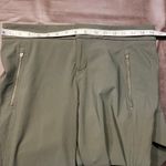 Athleta  Wander Stash Skinny Pants Olive Green Zip Pockets‎ Size 10 Nylon Spandex Photo 13