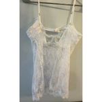 Victoria's Secret  White Very Sexy Lace Babydoll Bra Cami Nightie VS Size Large Photo 1
