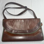 Brahmin Vintage‎ 90's  Crossbody Flap Top Purse Womens Tri Color Leather Bag Photo 0