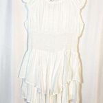 Princess Polly The Love Galore Romper White Petite Smocked Tiered Ruffle Shirred Photo 3