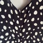 Reformation WILDFLOWER POLKA-DOT GEORGETTE MIDI DRESS IN BLACK 2 Photo 11