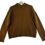 Banana Republic  Medium M Sweater Fluffy Centers Brandy Brown Merino Wool Blend Photo 0
