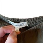 Madewell  olive side tie elastic shorts Photo 2