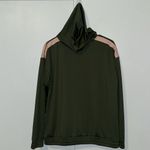 Zelos | Green & Pink Stripe Hooded Zip Up Track Jacket Women’s M Medium Photo 2