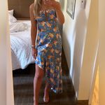 Nookie  Simone Cut Out Dress in Blue Medium Womens‎ Long Gown Photo 2