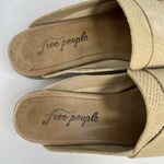 Free People  Mules 39 At Ease 2.0 Loafer Suede Embossed Leather Cafe Beige Womens Photo 7