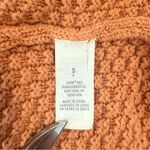 Aerie Varsity Oversize Letterman Knit Cardigan Orange Pocket Sweater Size S/P Photo 8