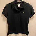 Lacoste Black Two-Button Logo Petit Piqué Polo Short Sleeve Shirt Size 44 Photo 1