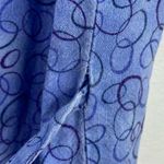 Los Angeles Rose Blue Patterned Tie Back Scrub Top Shirt Size Small S Photo 5