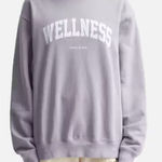 Sporty & Rich Ivy Crewneck Oversized Sweatshirt Light Purple Wellness XL Photo 0