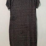 We The Free by Free People Black T-Shirt Midi Dress | Size XS | Slouchy Soft Lou Photo 0