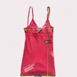 Abercrombie & Fitch Abercrombie Vintage Y2K Wrap Babydoll Ribbed Tank Top Medium Pink Retro 2000s Photo 3