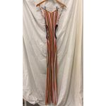 ZARA  Striped Terry Cloth Side Cut Out‎ Jumpsuit Small Maximalist Vacation Photo 3