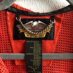 Harley Davidson Hoodie Bright Orange Mesh Full Zip Up Sz S GUC Biker Wear Photo 7