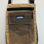 KAVU  Canvas Brown/Tan crossover crossbody bag adjustable strap Photo 0
