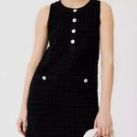 Maje  Rassimy Textured Sleeveless Knit Mini Dress Black Silver Women’s Size 38/M Photo 0