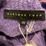 Endless Rose  PuffSleeve Button Front Wool Blend Sweater Lilac Purple XS NWT Photo 4