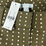 New York & Company Green and White Chinos with Geometric Pattern Size 8 Photo 3