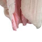 Saint Tropez Silk Pink Beaded Adjustable Strap Boho Beachy Tank Blouse Size S Photo 4