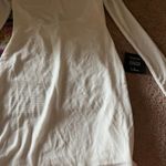 NWT Lulus Gift of Love White and Silver Backless Long Sleeve Mini Dress L Size L Photo 9