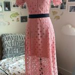 Sandro Paris Floral Lace Midi Dress Photo 0