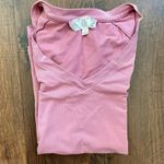 Pink Rose baseball jersey style tee shirt, size S Photo 1