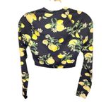 WET Navy Lemons Long Sleeve Bathing Suit Top nwt Yellow Photo 3